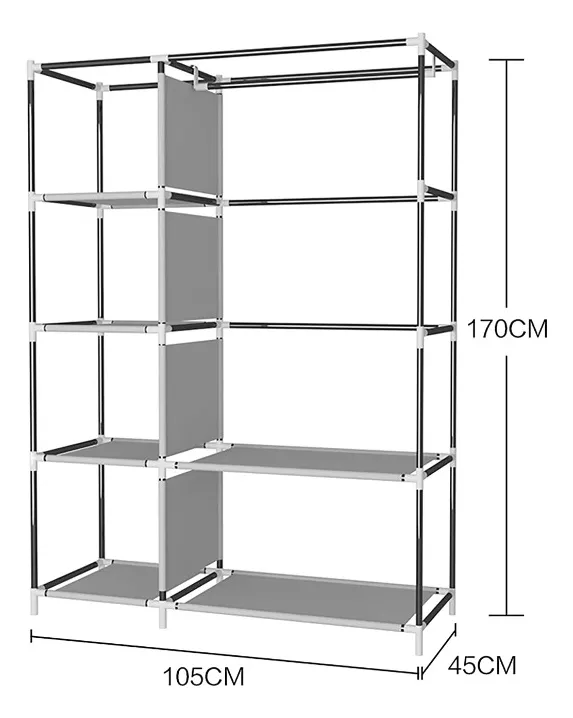 Organizador De Ropa Armario Tela Closet