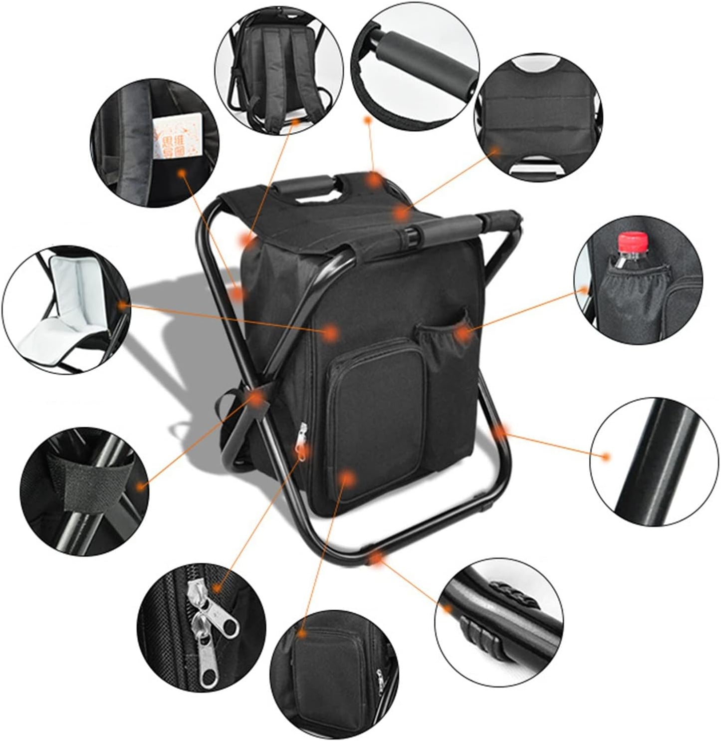 Silla Plegable Portatil tipo Mochila