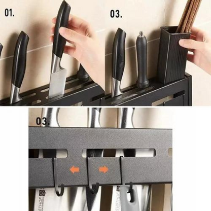 Organizador de Utensilios y Cuchillos de Pared